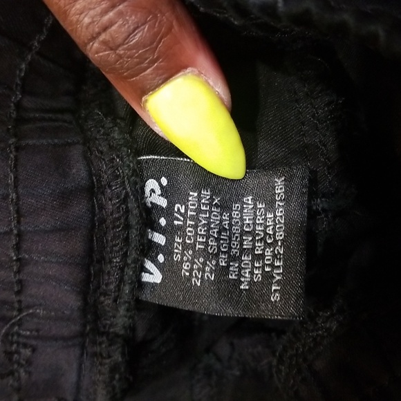 Black Cargo Joggers size 1/2 - Picture 3 of 3